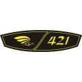 Cessna 421 Golden Eagle Yoke Emblem Aircraft Decals!